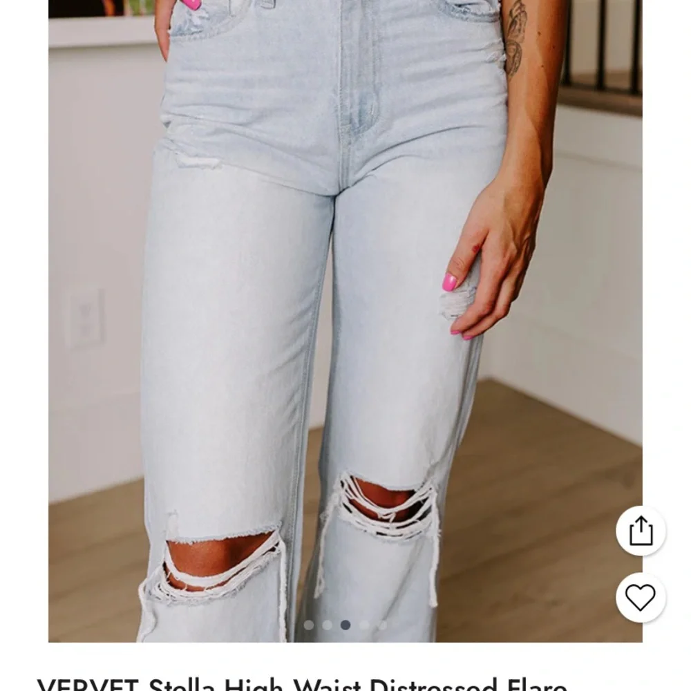 NWT—-Vervet 90’s High Waist Flare Jeans - Picture 4 of 7